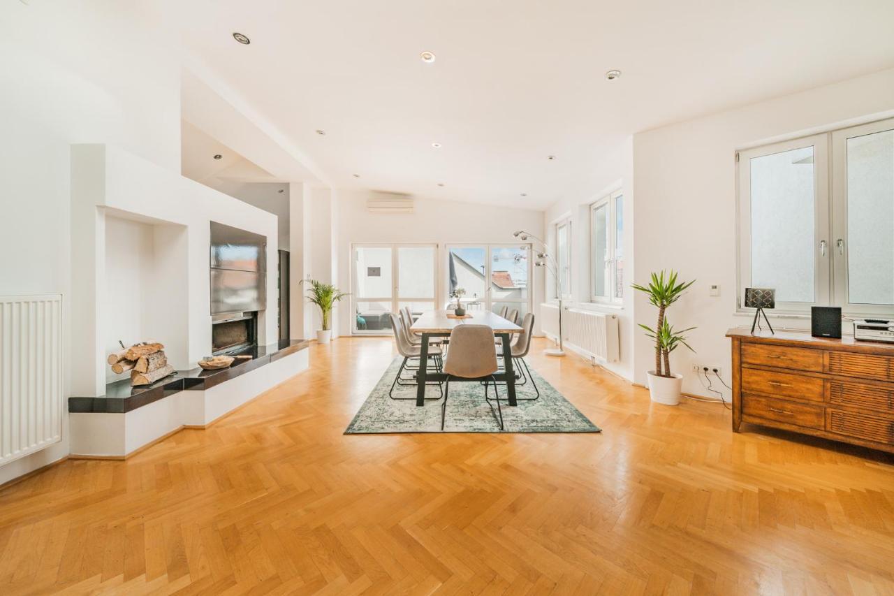 Penthouse Apartment - Sauna - Terrasse - Kamin - Ac Виена Екстериор снимка