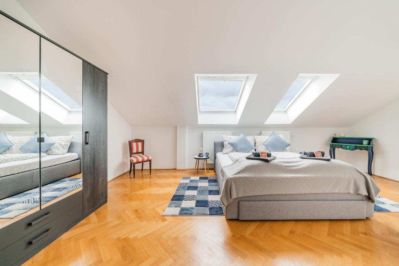 Penthouse Apartment - Sauna - Terrasse - Kamin - Ac Виена Екстериор снимка