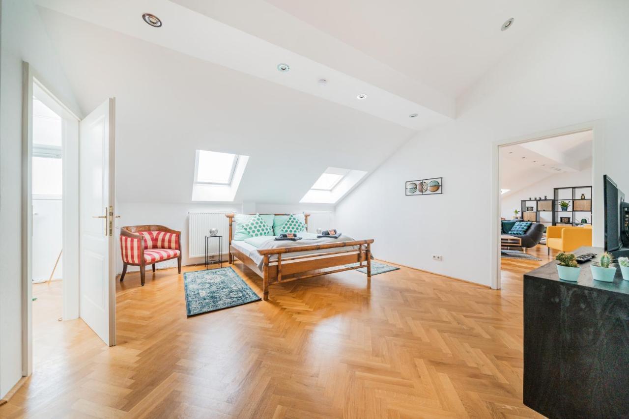 Penthouse Apartment - Sauna - Terrasse - Kamin - Ac Виена Екстериор снимка