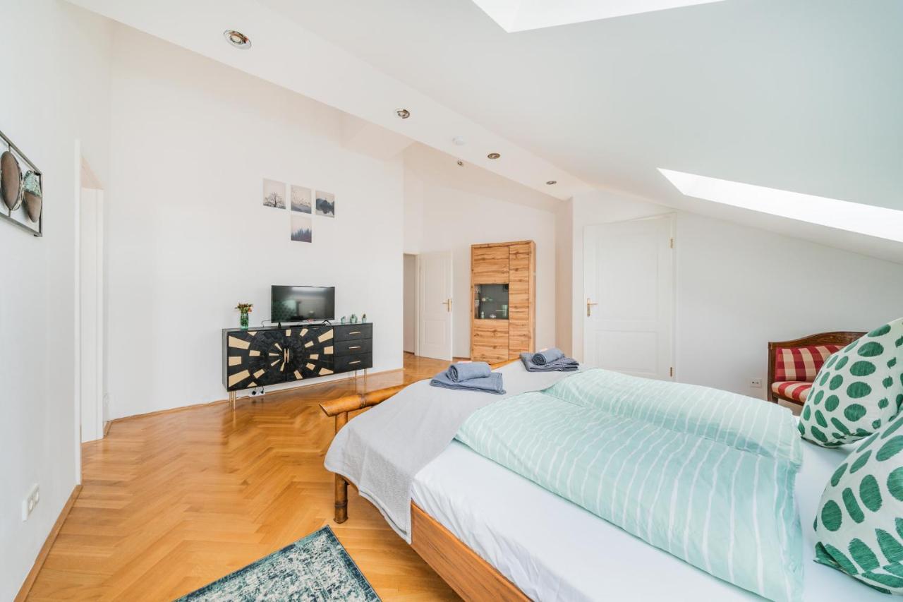 Penthouse Apartment - Sauna - Terrasse - Kamin - Ac Виена Екстериор снимка